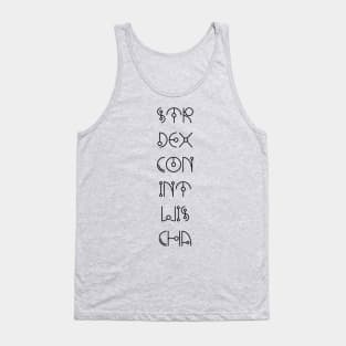 Character Abilities Tank Top